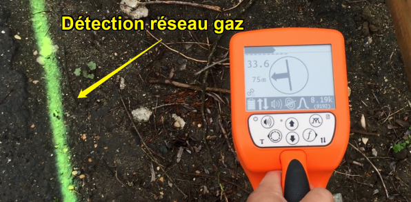 Détection du réseau gaz (GrDF) par appareil électromagnétique 7 ID